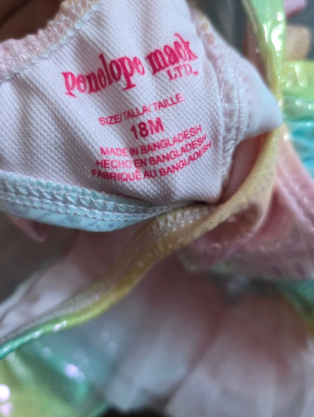 Penelope Mack pastel rainbow ruffle tutu one-piece swimsuit